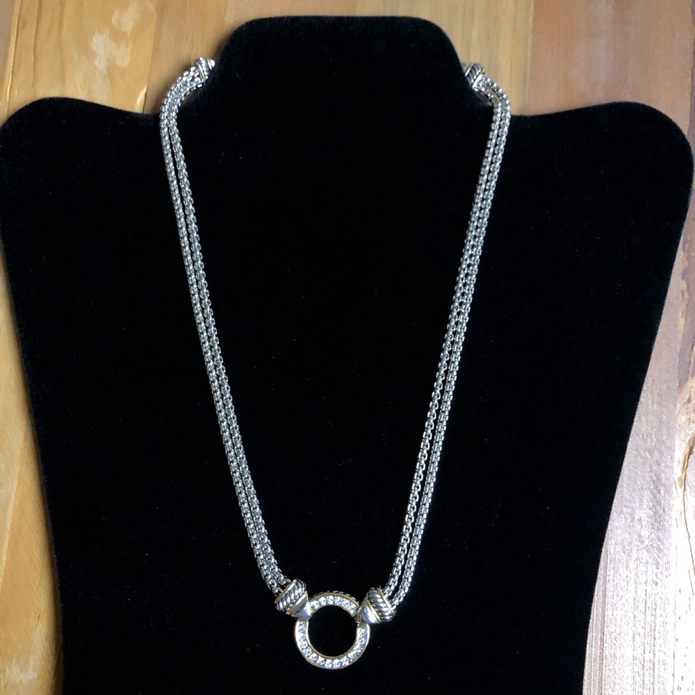 Circle Disc Necklace - image 1